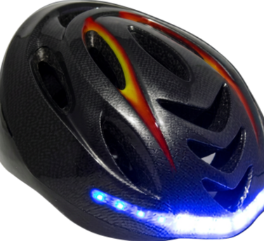 Fahrrad-/Scooter-Helm mit Licht und Blinker